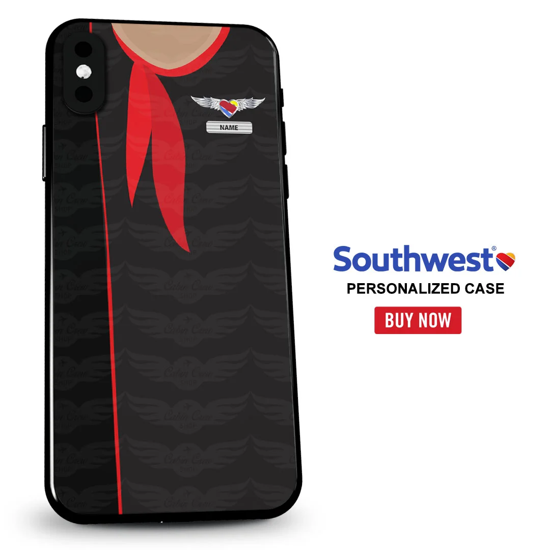 Southwest Airlines Female Black Cabin Crew Phone Case
