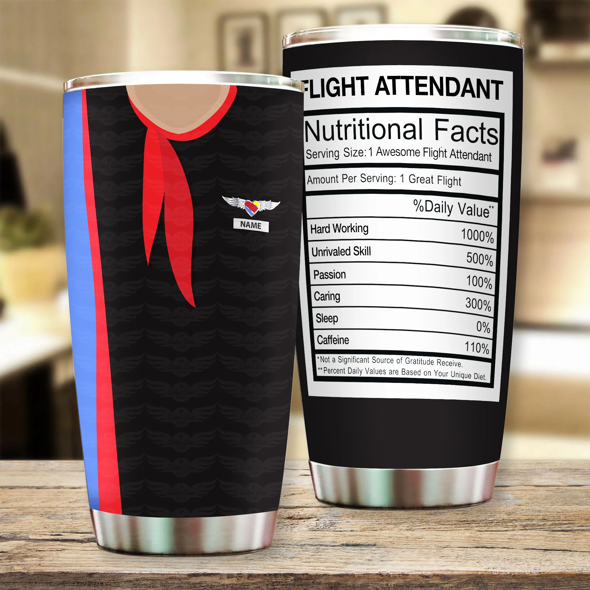 Southwest Airlines Female Personalized Cabin Crew Tumbler