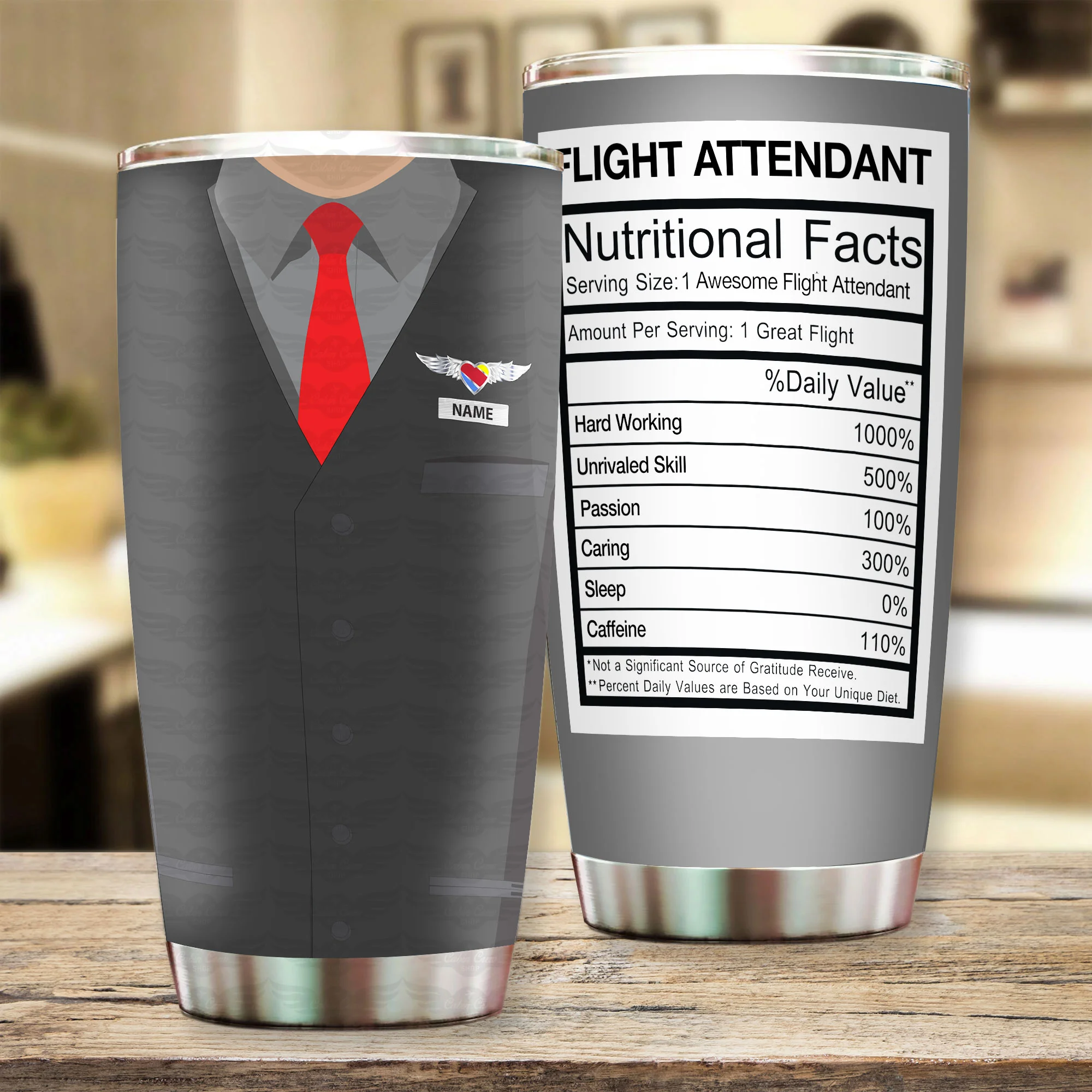Southwest Airlines Male Personalized Cabin Crew Tumbler