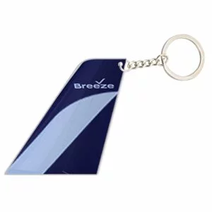 Breeze Airways Designed Tail Key Chains