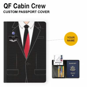 QF Male Flight Attendant Passport Cover