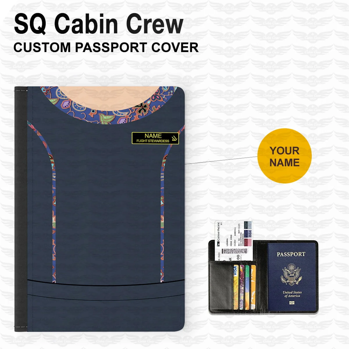 SQ Female Uniform Passport Cover