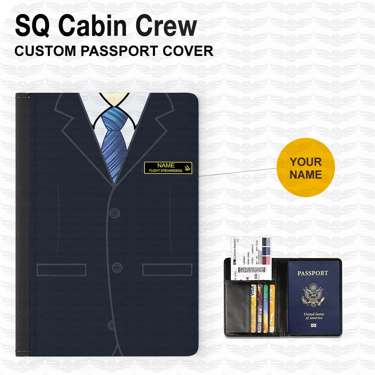 SQ Male Uniform Passport Cover