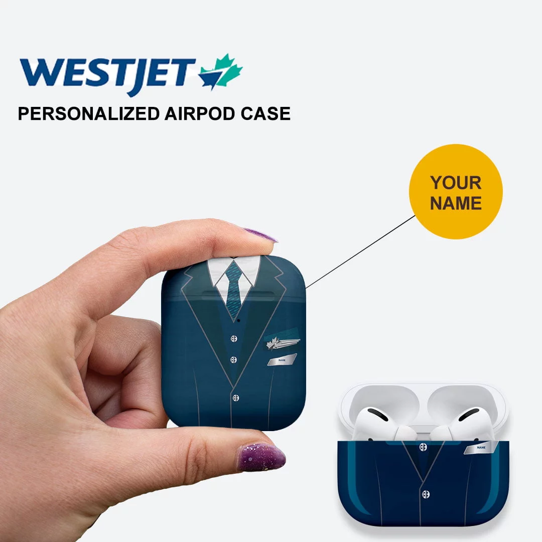 Westjet Male Cabin Crew Airpods Case