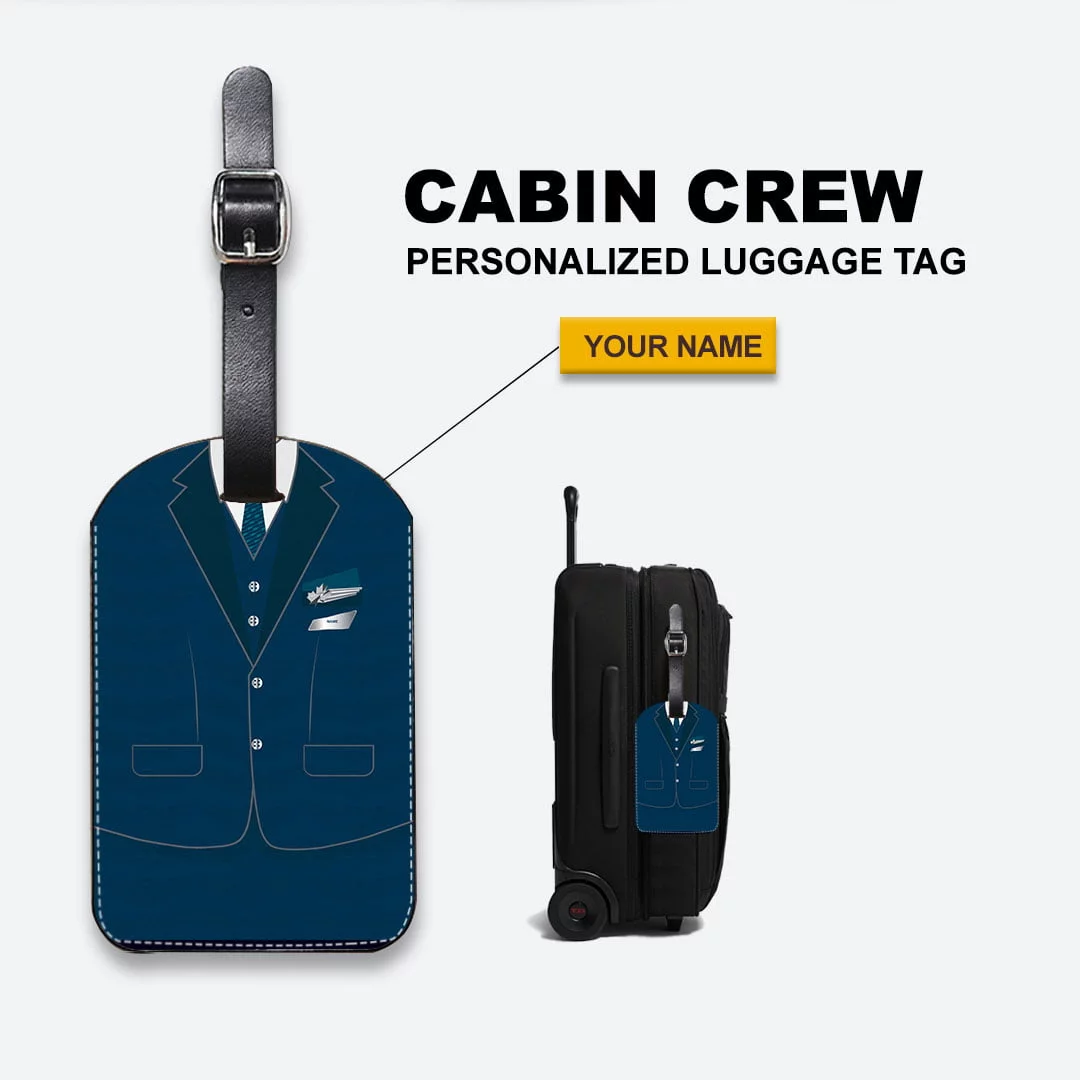 Westjet Male Cabin Crew uniform Luggage Tag