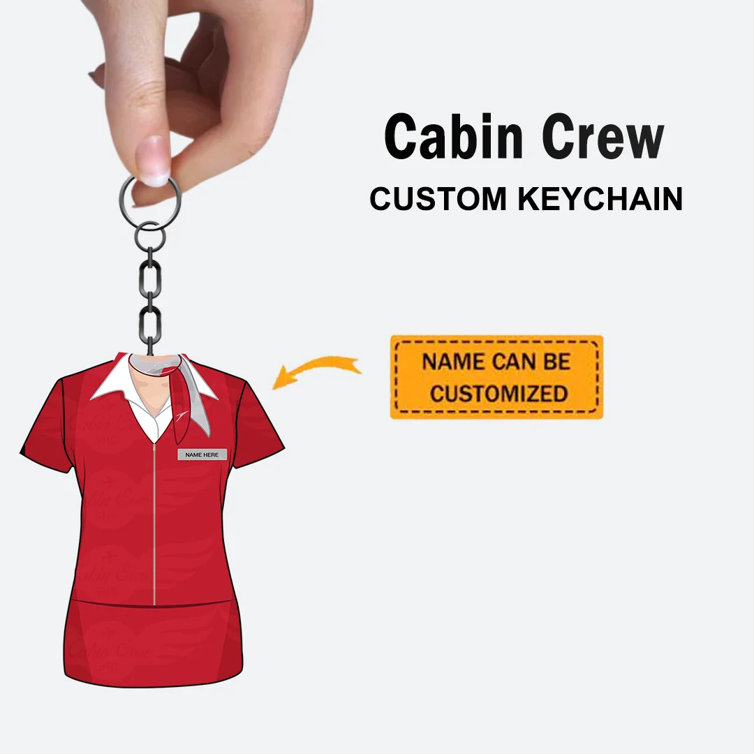 OS Female Custom Uniform Keychain