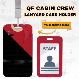 QF Cabin Crew Lanyard & ID Holder