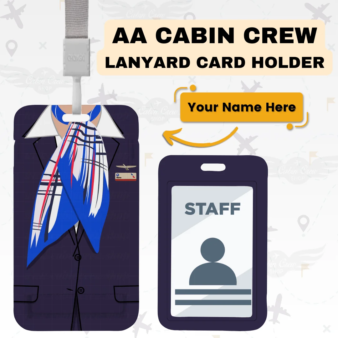 AA Cabin Crew Lanyard & ID Holder - Image 7