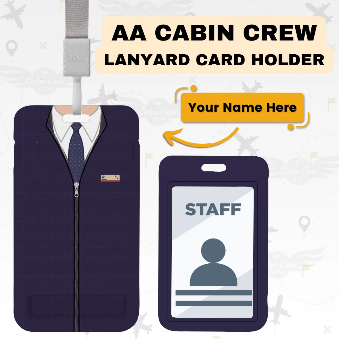 AA Cabin Crew Lanyard & ID Holder - Image 4