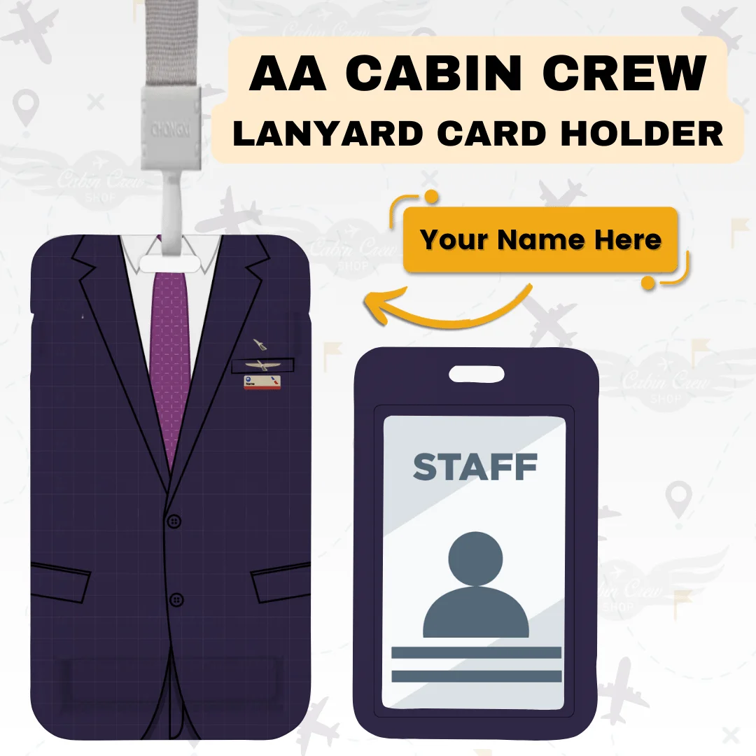 AA Cabin Crew Lanyard & ID Holder - Image 3