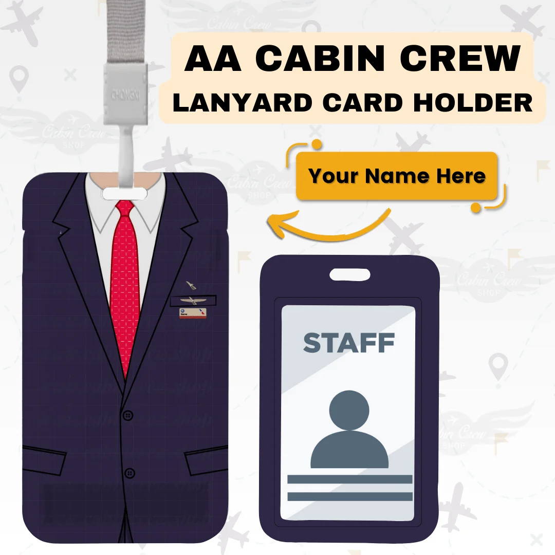 AA Cabin Crew Lanyard & ID Holder - Image 2
