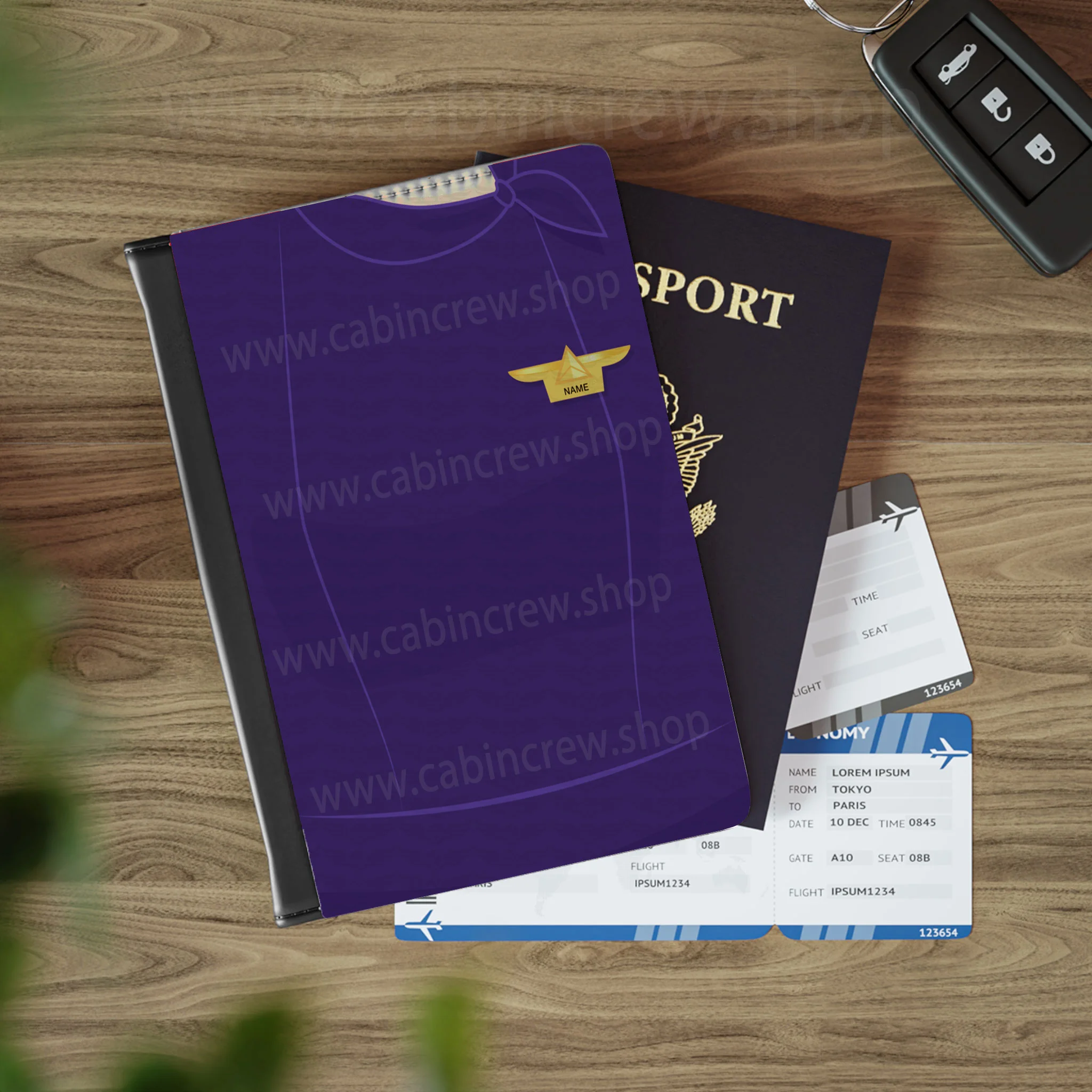 DL Flight Attendant Passport Cover