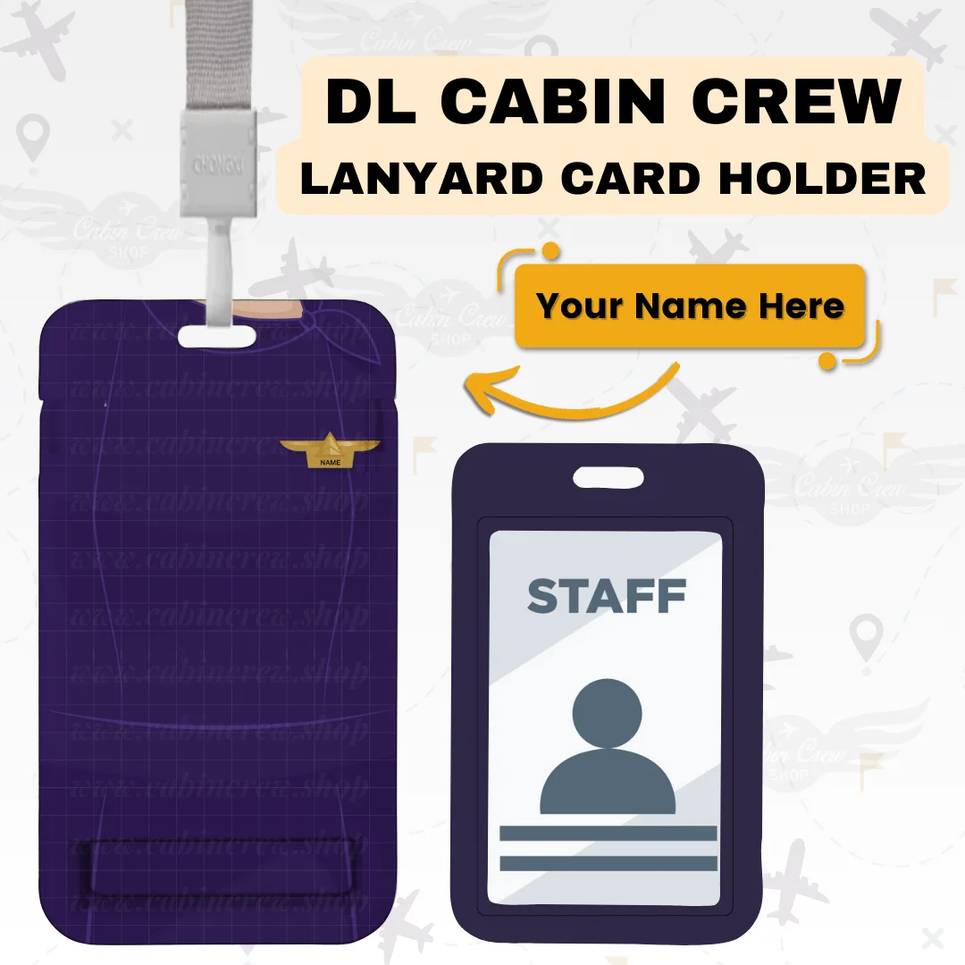 DL Cabin Crew Lanyard & ID Holde