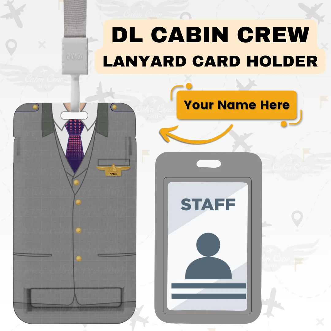 DL Cabin Crew Lanyard & ID Holde - Image 3