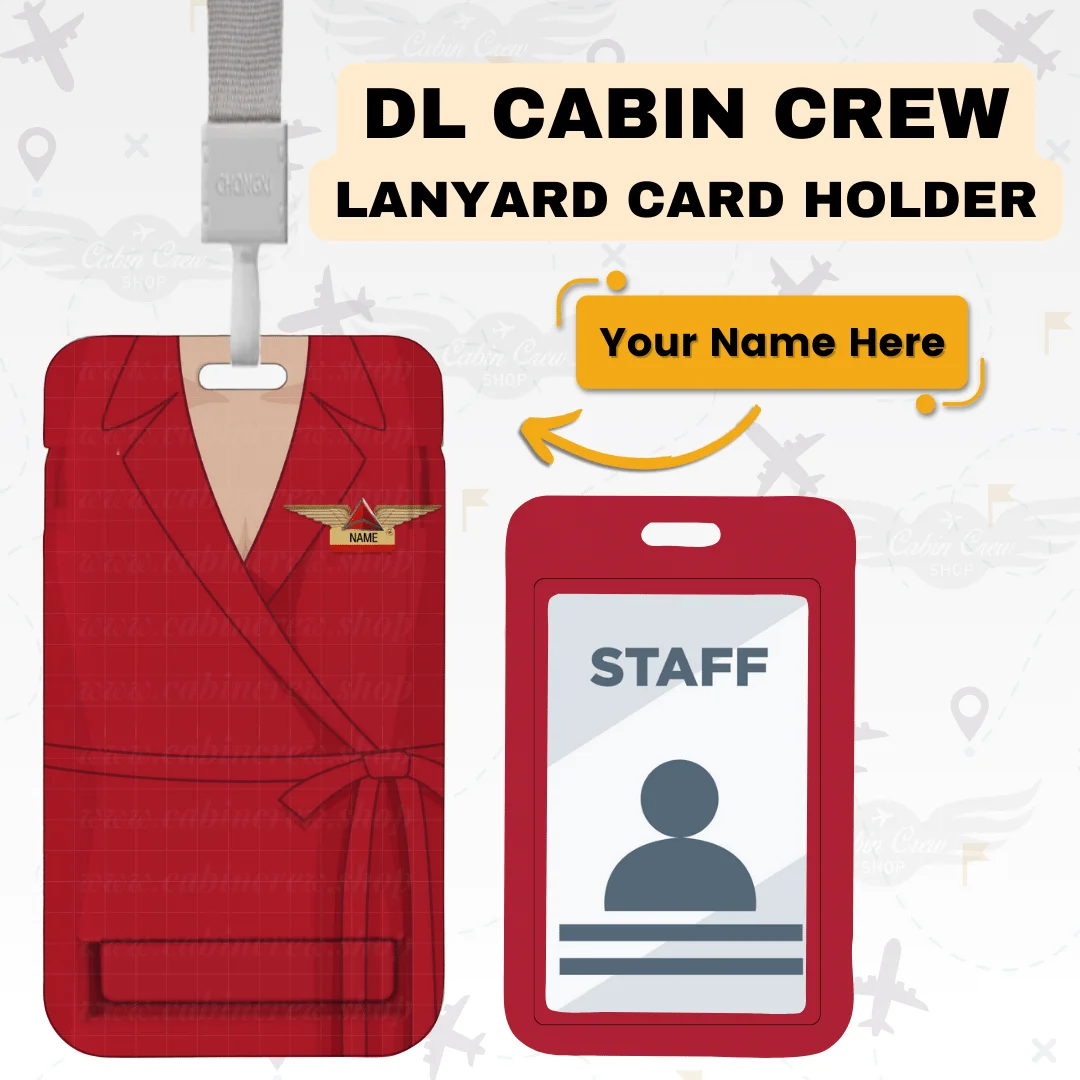 DL Cabin Crew Lanyard & ID Holde - Image 2