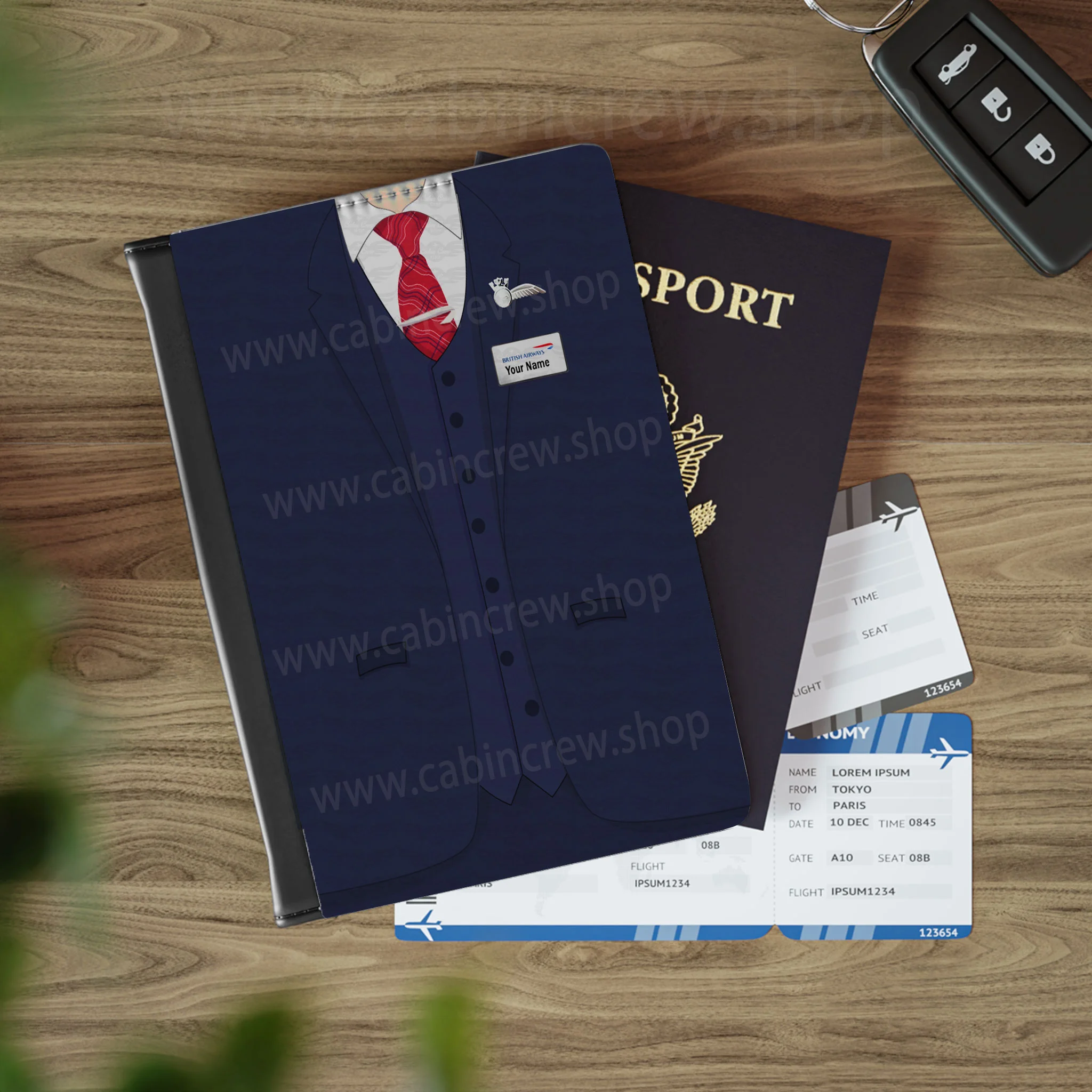 BA Flight Attendant Passport Cover - Image 3