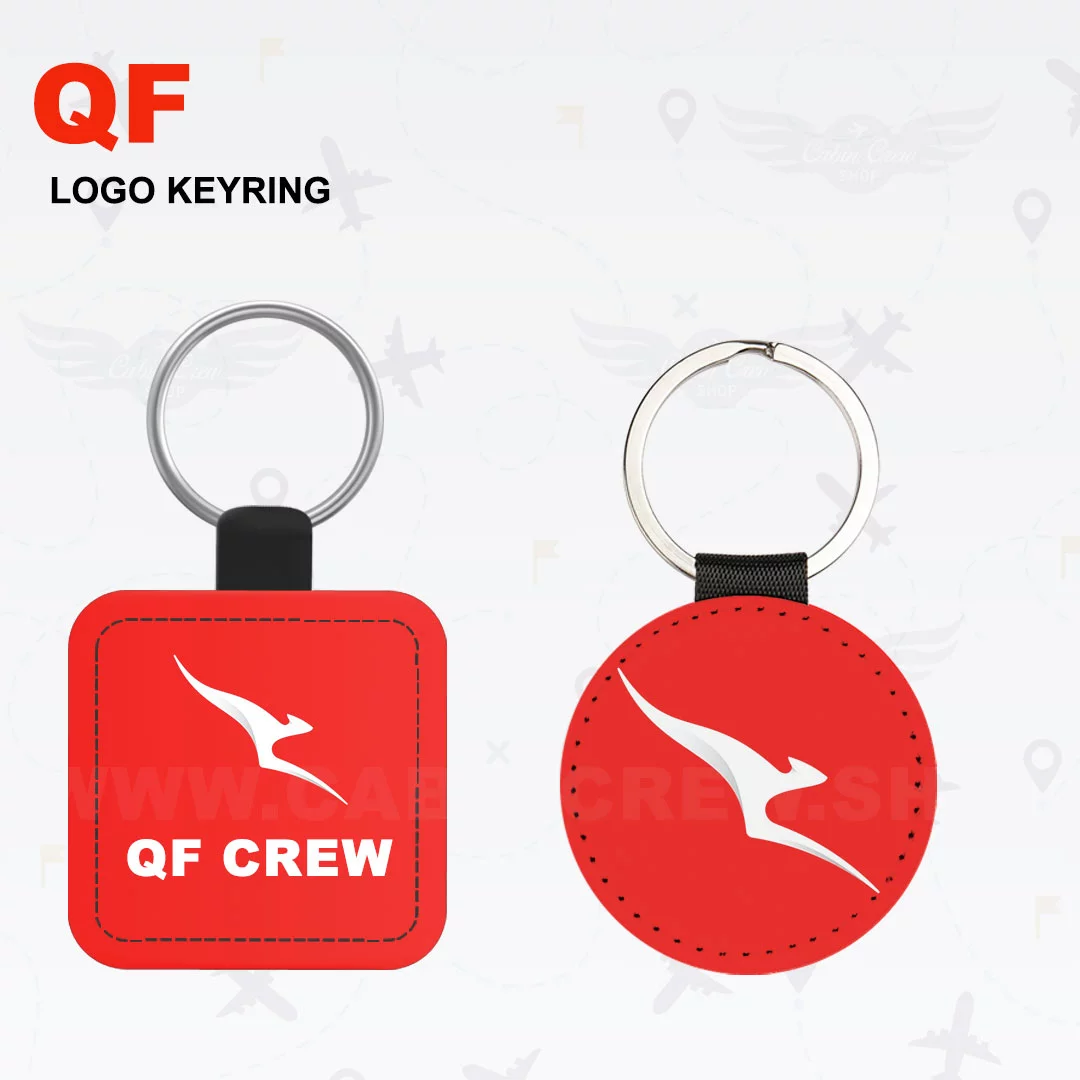 QF Logo Cabin Crew Keyring