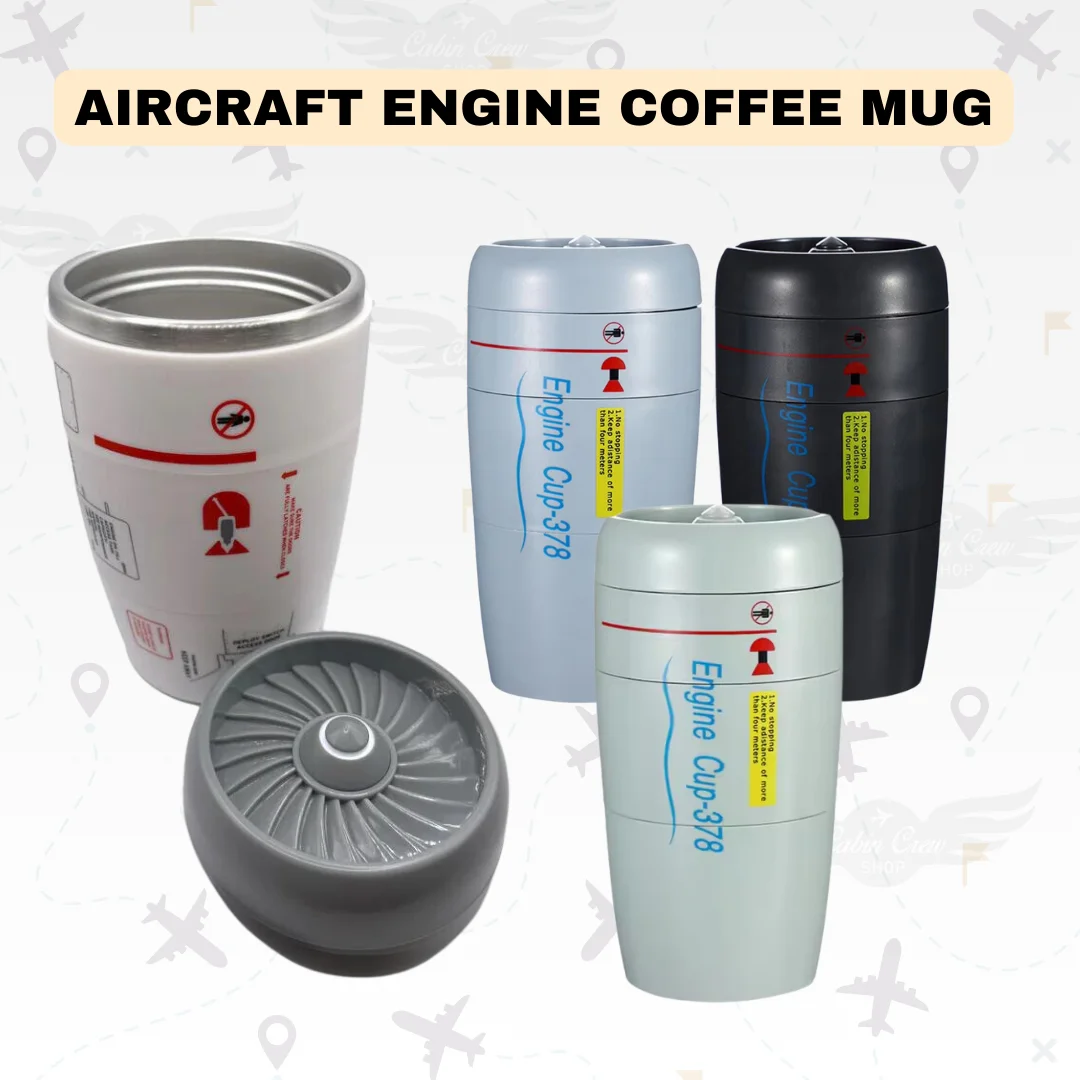 Aircraft Engine Stainless Steel Coffee Tumbler