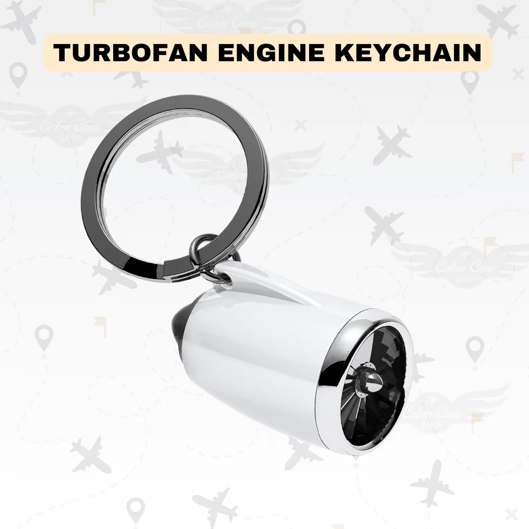 Aircraft Turbofan Engine Keychain