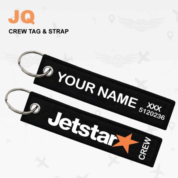 Jetstar cabin crew tag straps