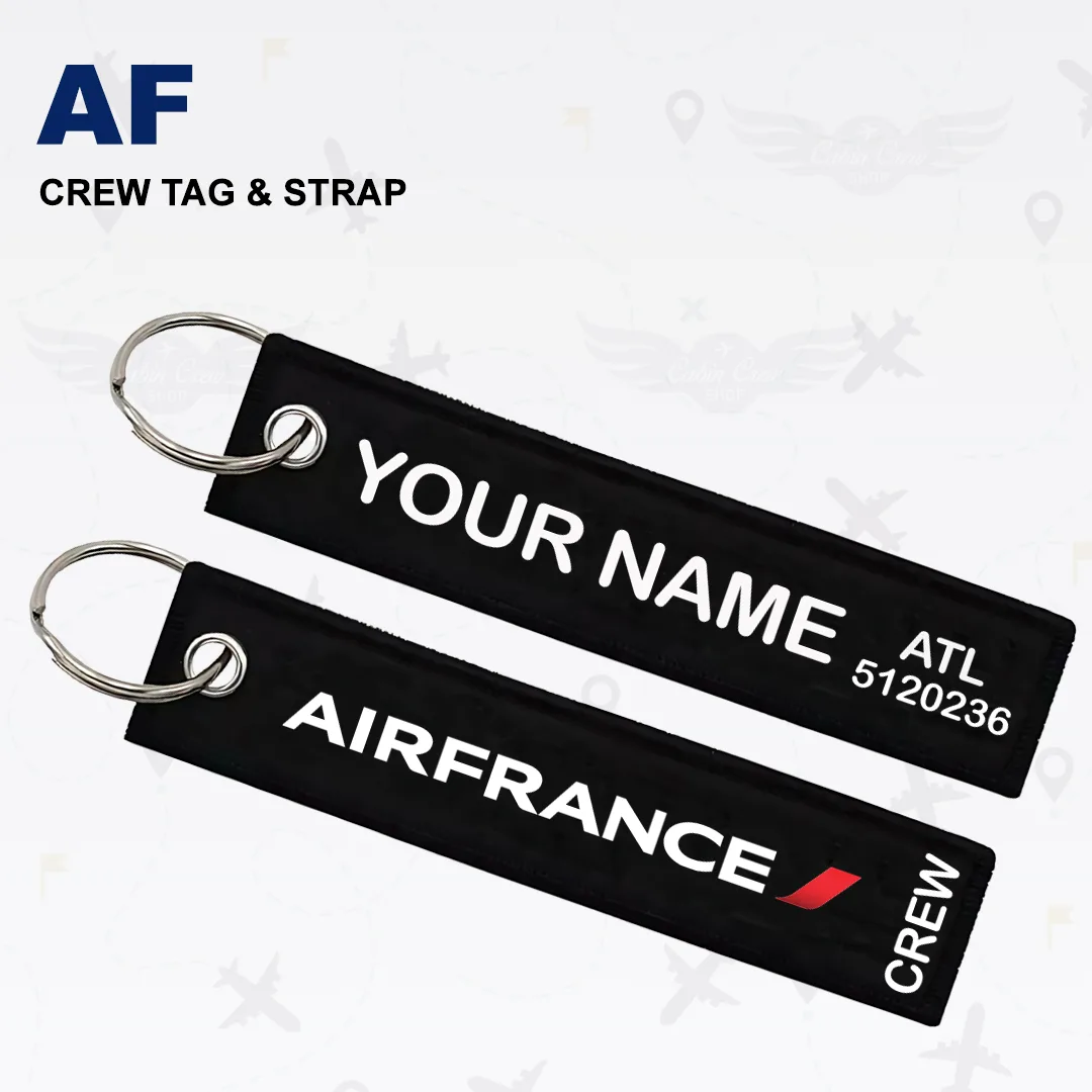 Air France Cabin Crew Tag & Strap