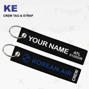 Korean Air Cabin Crew Tag & Strap