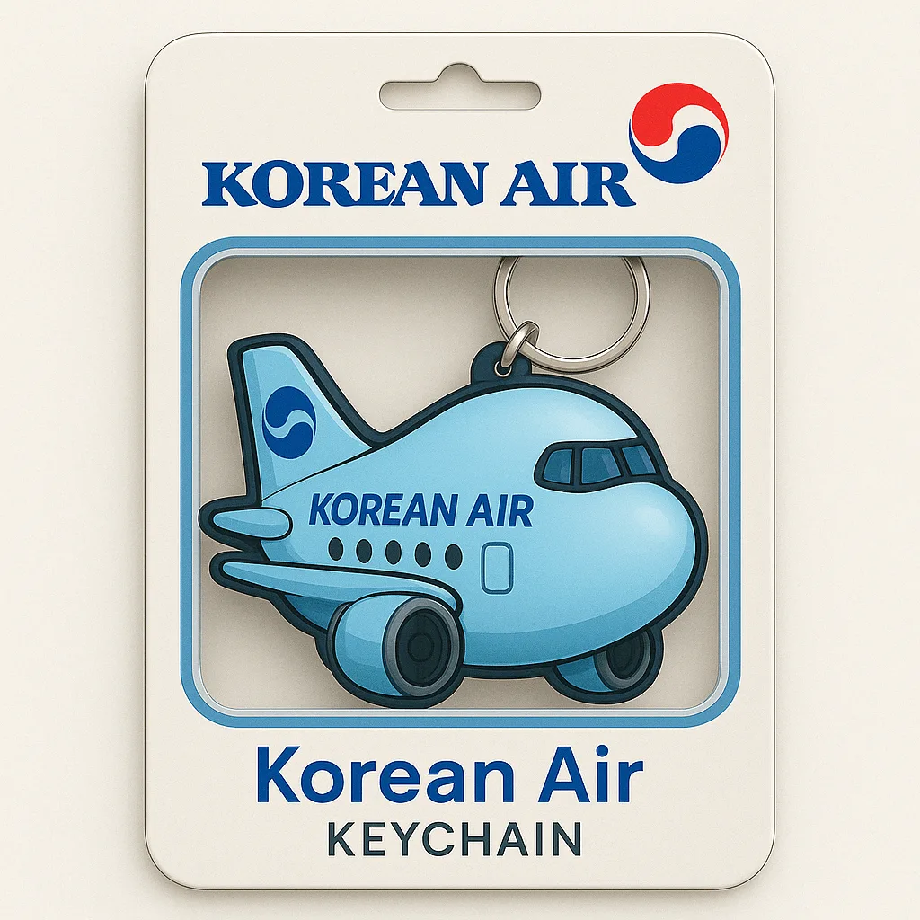 Korean Air Airplane Keychain