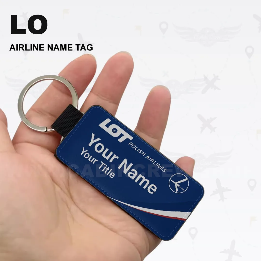 LOT Polish Airlines Crew Name Tag