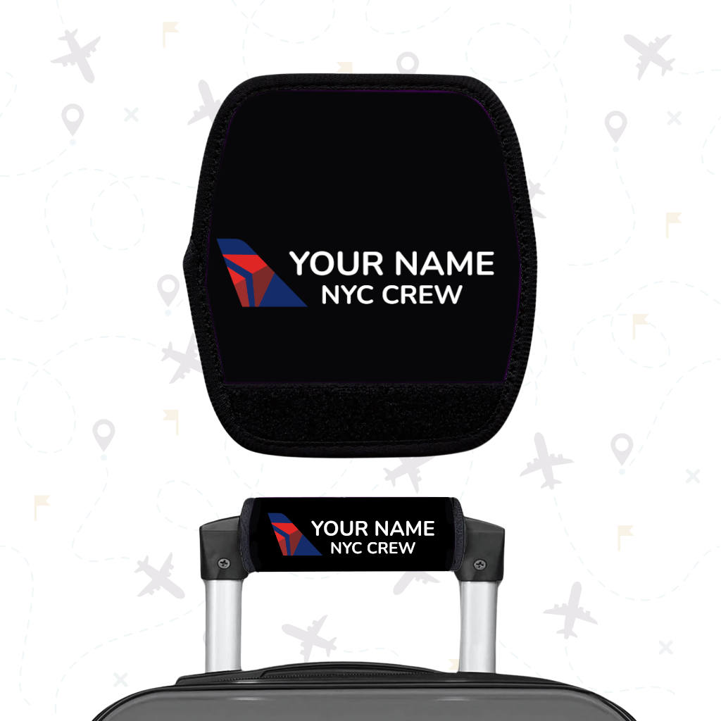 Delta Air Lines Flight Attendant Luggage Handle Wrap