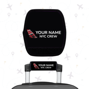LoganAir Flight Attendant Luggage Handle Wrap
