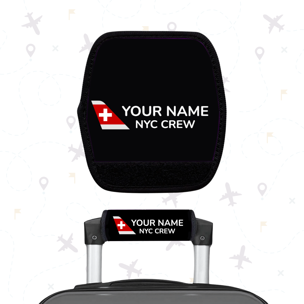 Swiss International Air Lines Flight Attendant Luggage Handle Wrap