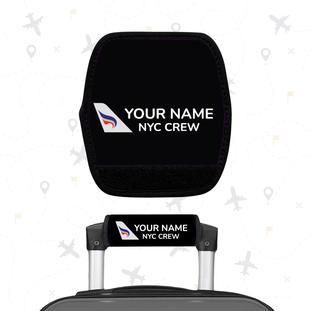 Bangkok Airways Flight Attendant Luggage Handle Wrap