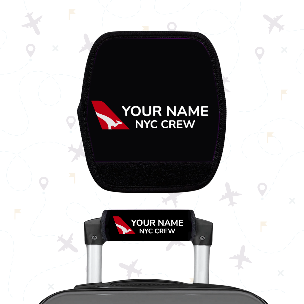 Qantas Flight Attendant Luggage Handle Wrap