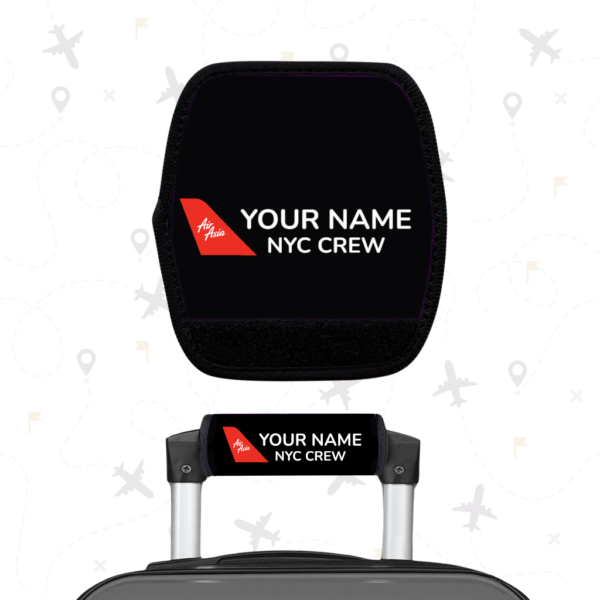 Indonesia AirAsia Flight Attendant Luggage Handle Wrap