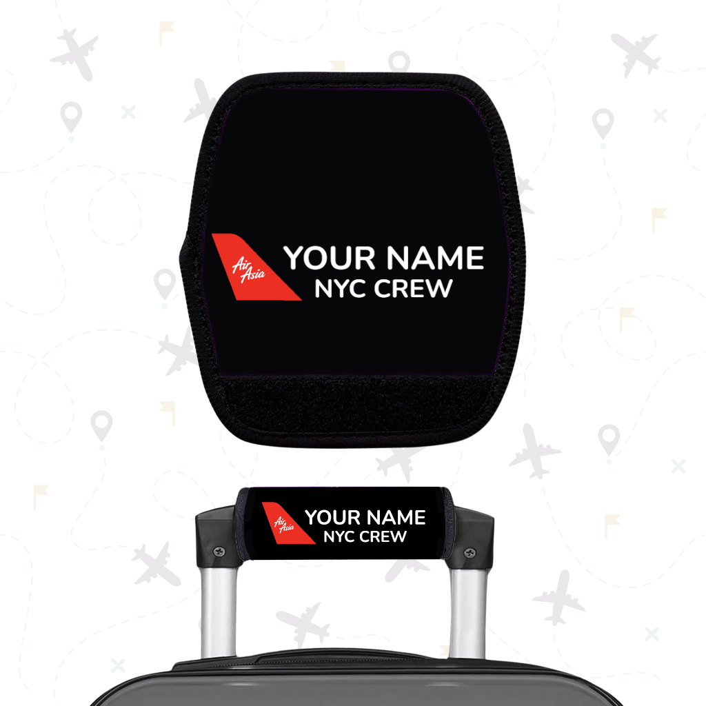Indonesia AirAsia Flight Attendant Luggage Handle Wrap